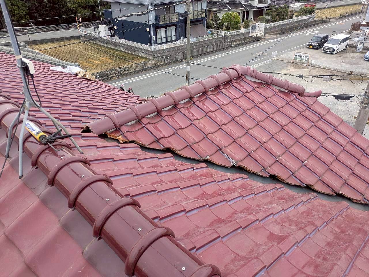 加古川市　棟瓦設置完了